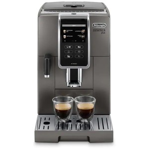 Espressor Automat De Longhi Dinamica Plus Ecam.370.95.T, 1.8L, 1450W, 19 Bar, Gri Inchis-Argintiu