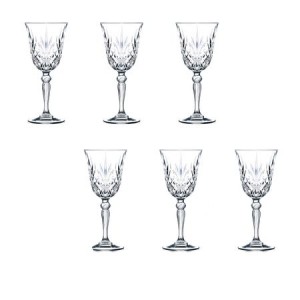 Set 6 pahare vin cu picior Melodia, Rcr Crystal