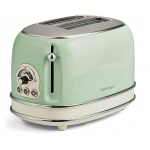 Prajitor de paine Ariete, 0155 Vintage, 810 W, 2 Felii, verde