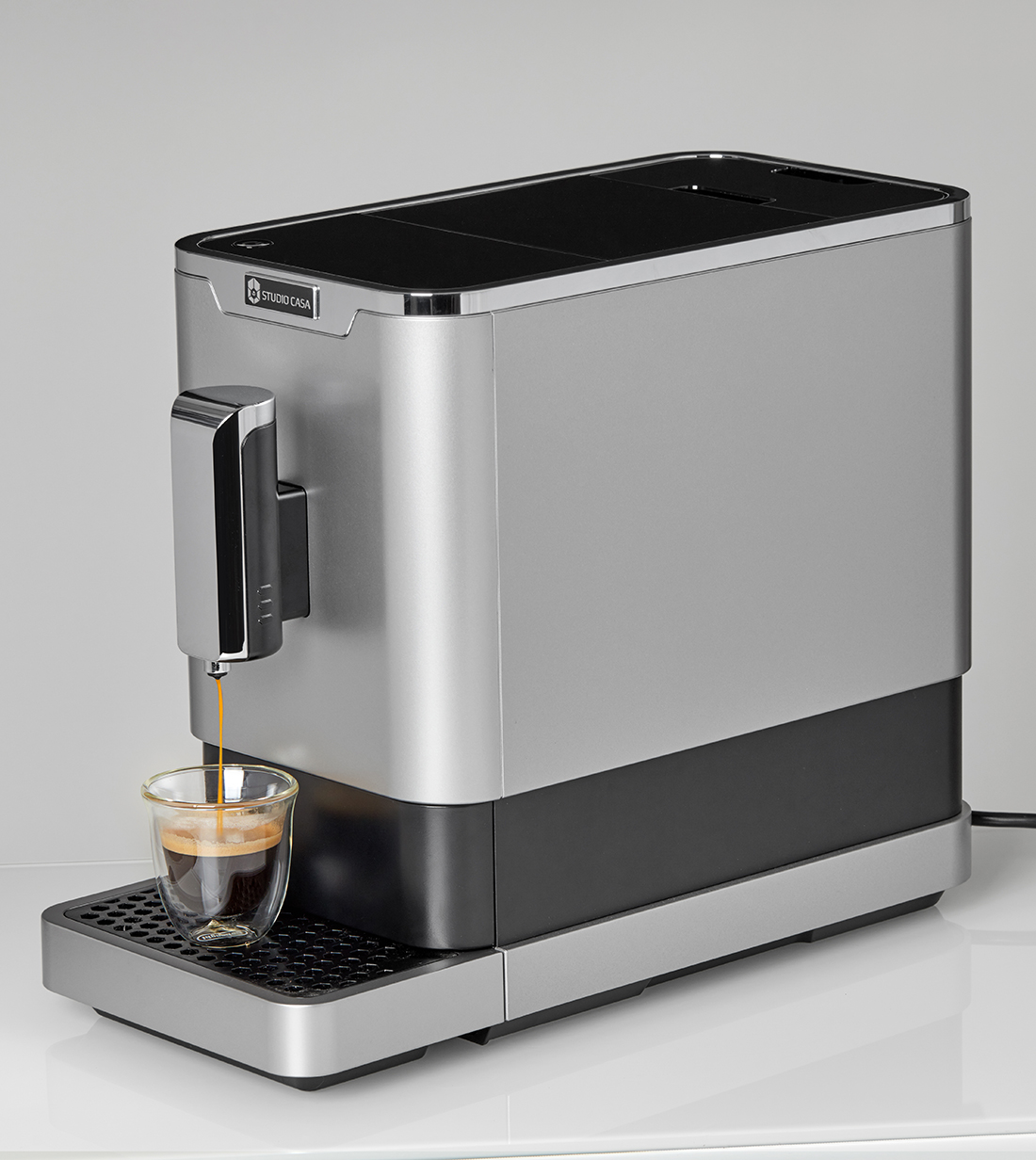 Pachet Espressor automat  Studio Casa DIVA DE LUXE, cafea boabe, 1.1 l, 1470W,  19Bar,inox +Aparat Spumat Lapte