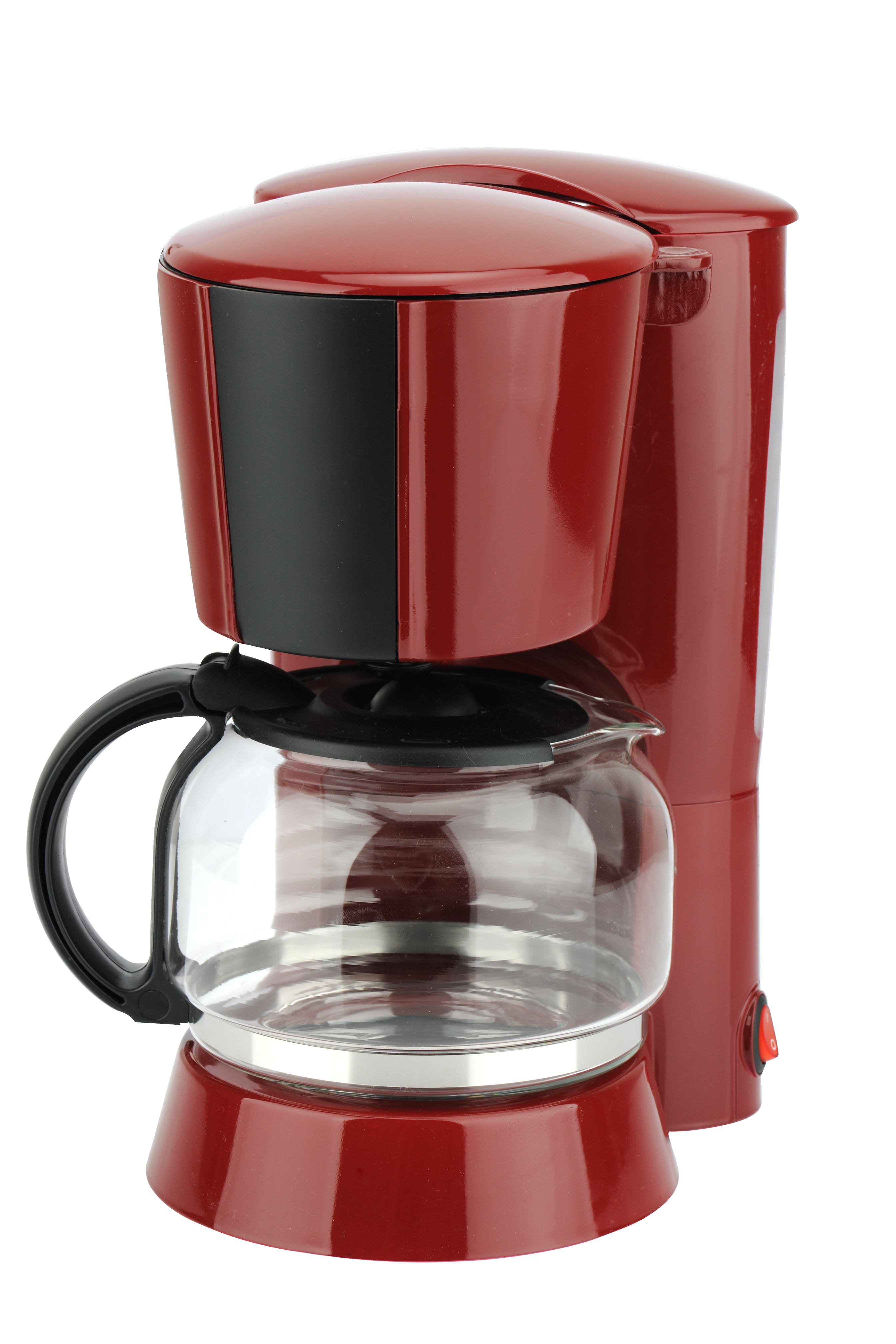 Filtru de cafea Studio Casa RB2FC Neology, 900 W, 1.25 l, Carafa sticla, Rosu/ Negru