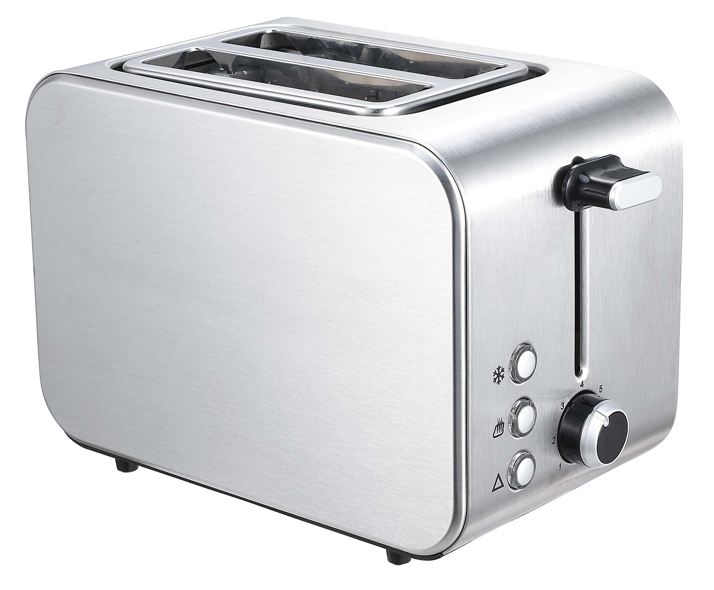 Prajitor de paine Cooking Expert SC1804 Studio Casa, 850 W, 2 Felii, Functie decongelare, incalzire si anulare, Inox